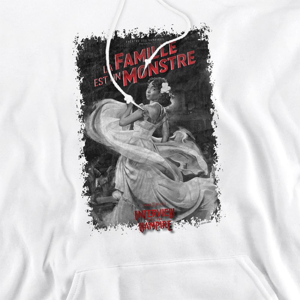 White - Side - Interview With The Vampire Unisex Adult La Famille Mono Poster Hoodie