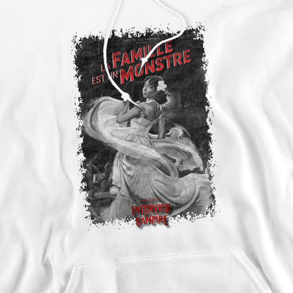 White - Side - Interview With The Vampire Unisex Adult La Famille Mono Poster Hoodie