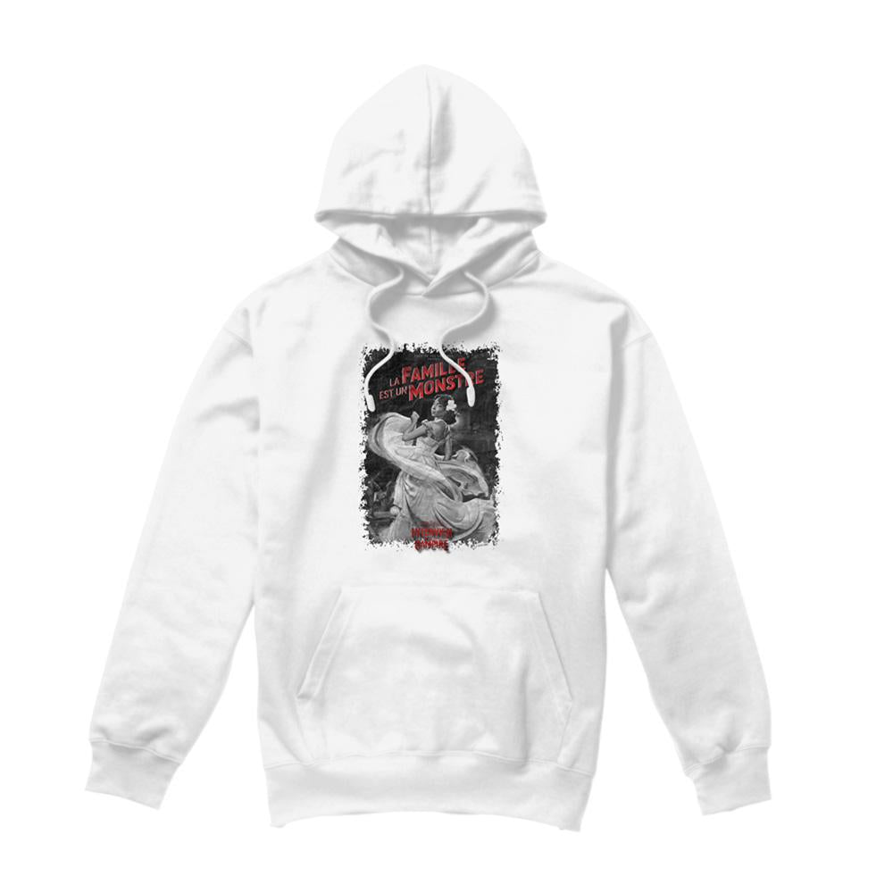 White - Front - Interview With The Vampire Unisex Adult La Famille Mono Poster Hoodie