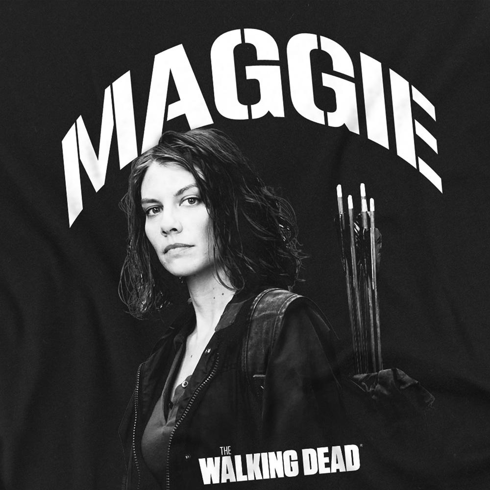 Black - Back - The Walking Dead Unisex Adult Maggie Greene Mono Long-Sleeved T-Shirt