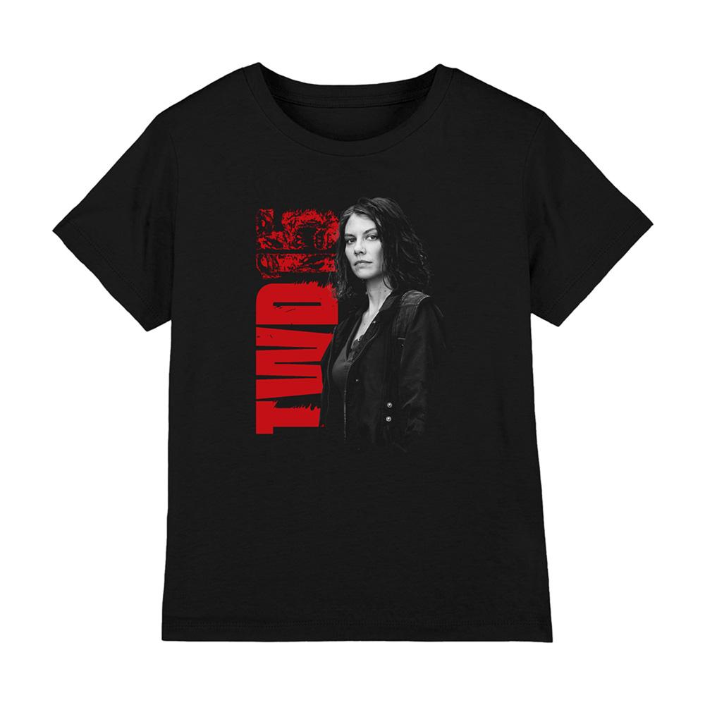 Black - Front - The Walking Dead Childrens-Kids 15 Maggie Greene T-Shirt