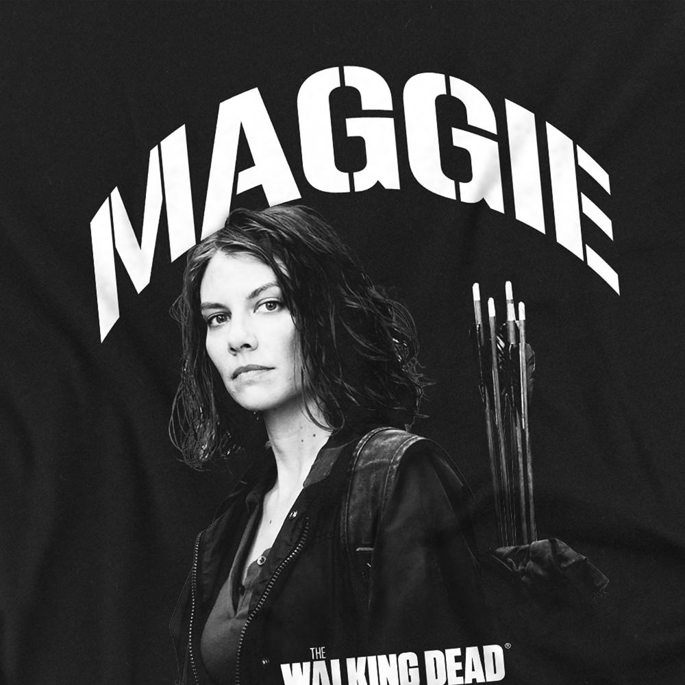Black - Back - The Walking Dead Childrens-Kids Maggie Greene Mono T-Shirt
