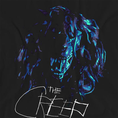Black - Side - The Creep Tapes Womens-Ladies Wolf Mask T-Shirt