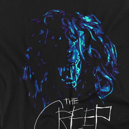 Black - Side - The Creep Tapes Unisex Adult Wolf Mask T-Shirt