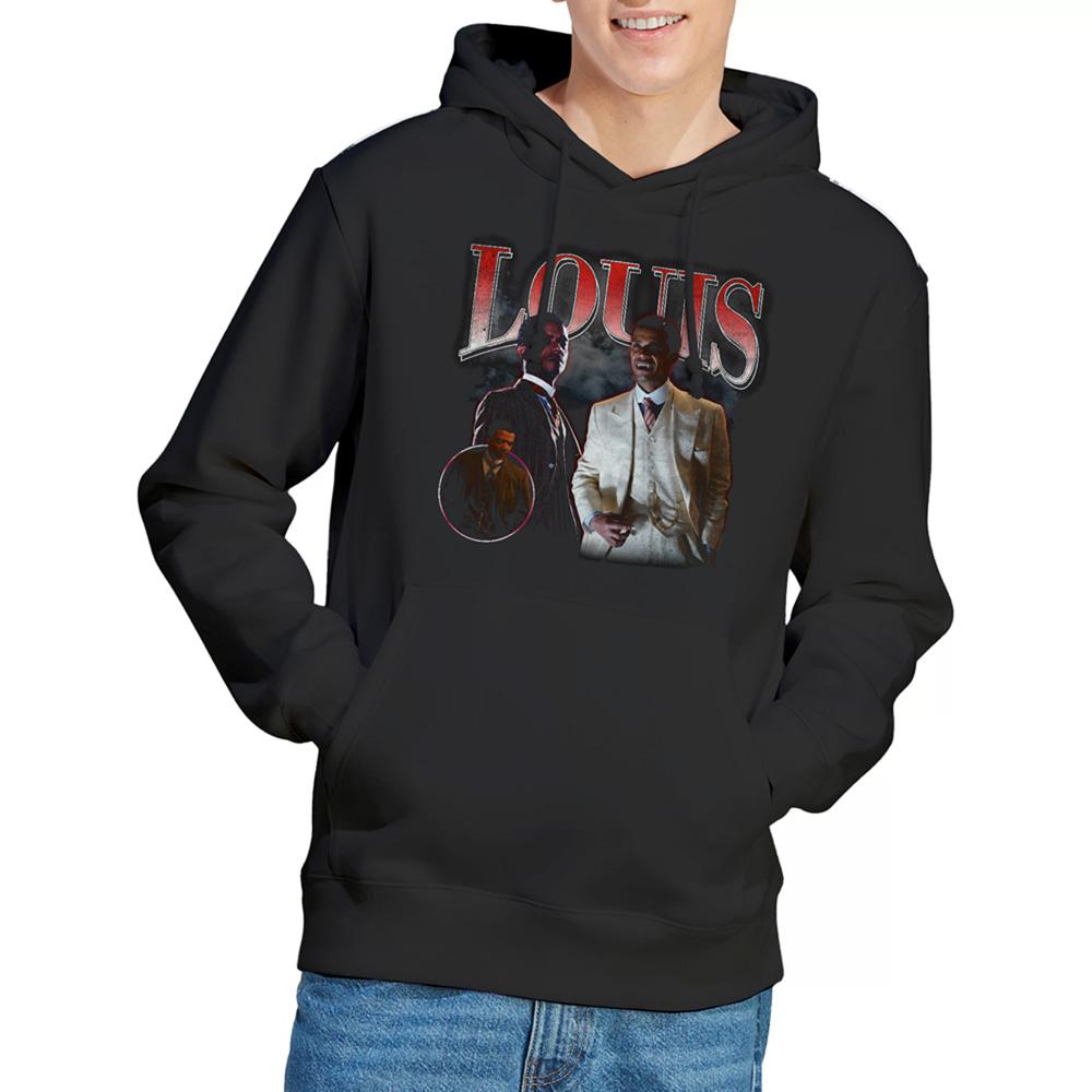 Black - Back - Interview With The Vampire Unisex Adult Louis Homage Hoodie