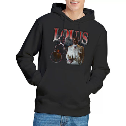 Black - Back - Interview With The Vampire Unisex Adult Louis Homage Hoodie