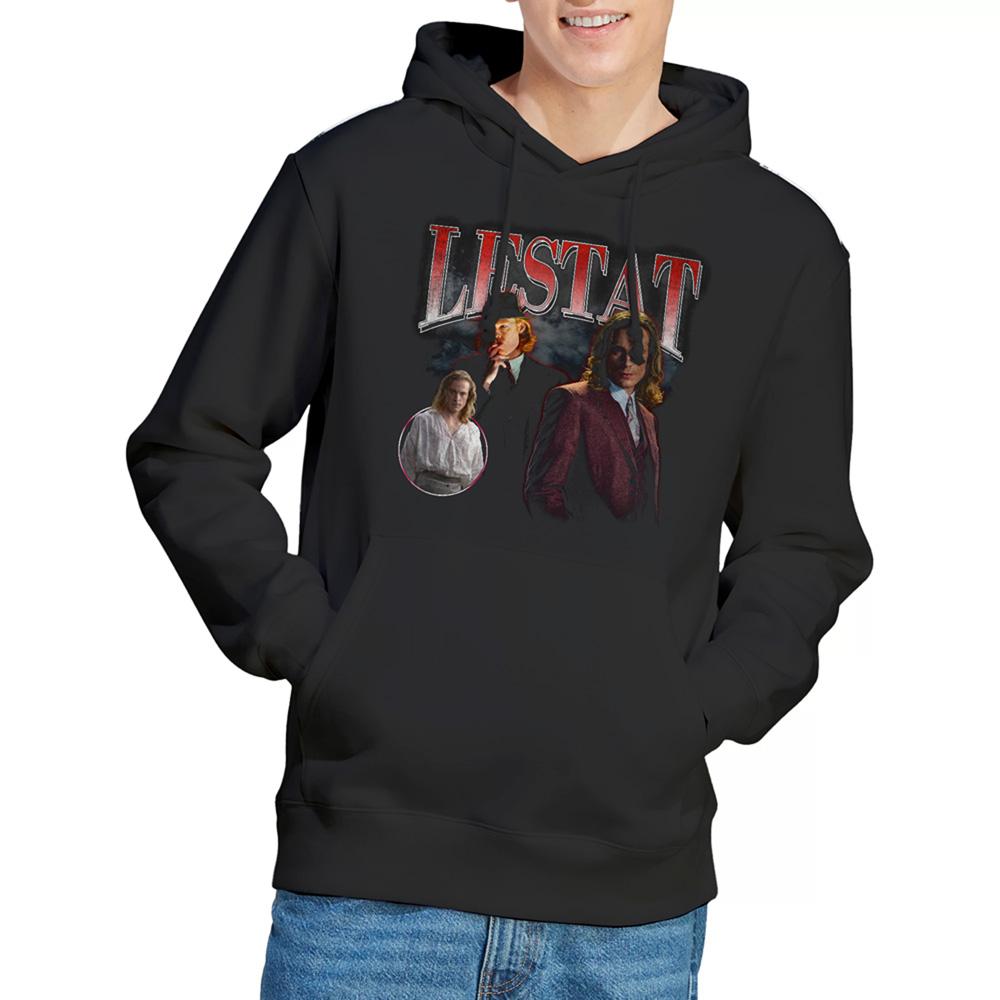 Black - Back - Interview With The Vampire Unisex Adult Lestat Homage Hoodie