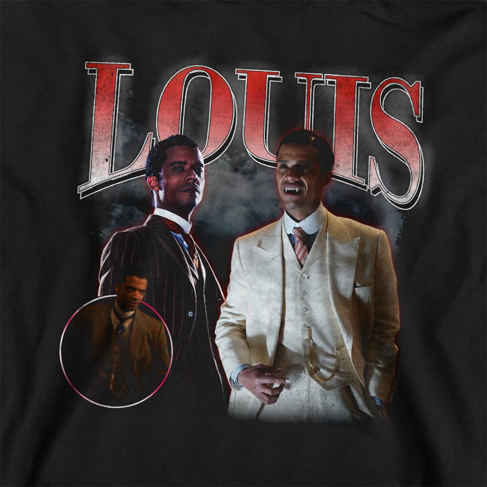 Black - Back - Interview With The Vampire Childrens-Kids Louis Homage Pull Over Hoodie