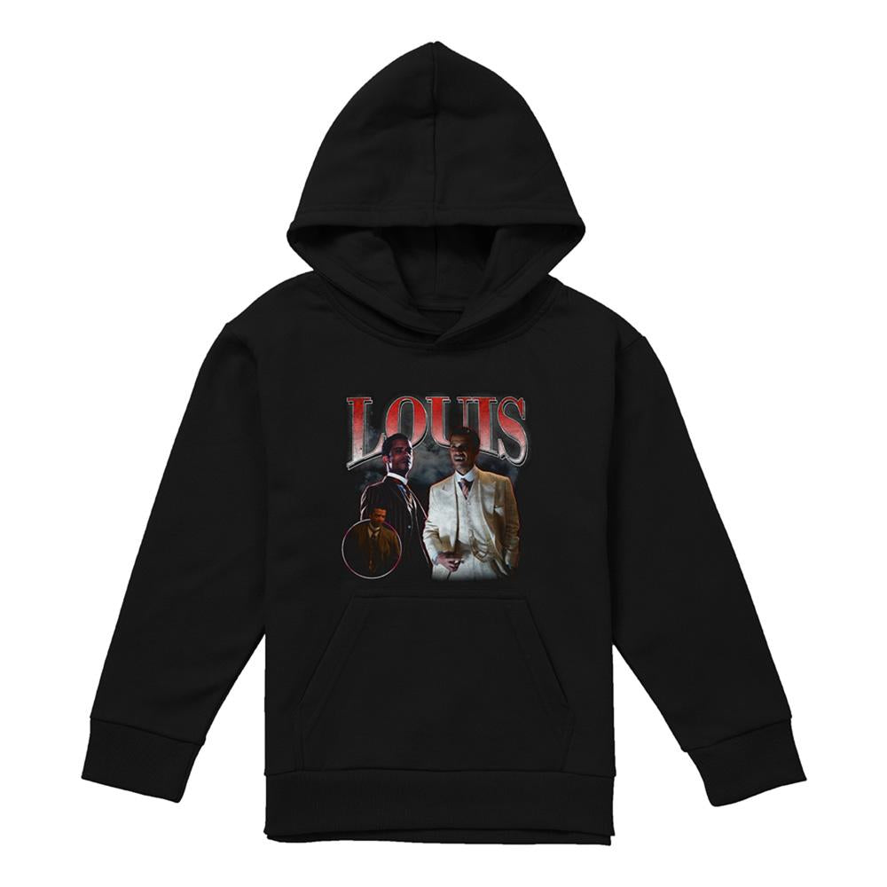 Black - Front - Interview With The Vampire Childrens-Kids Louis Homage Pull Over Hoodie