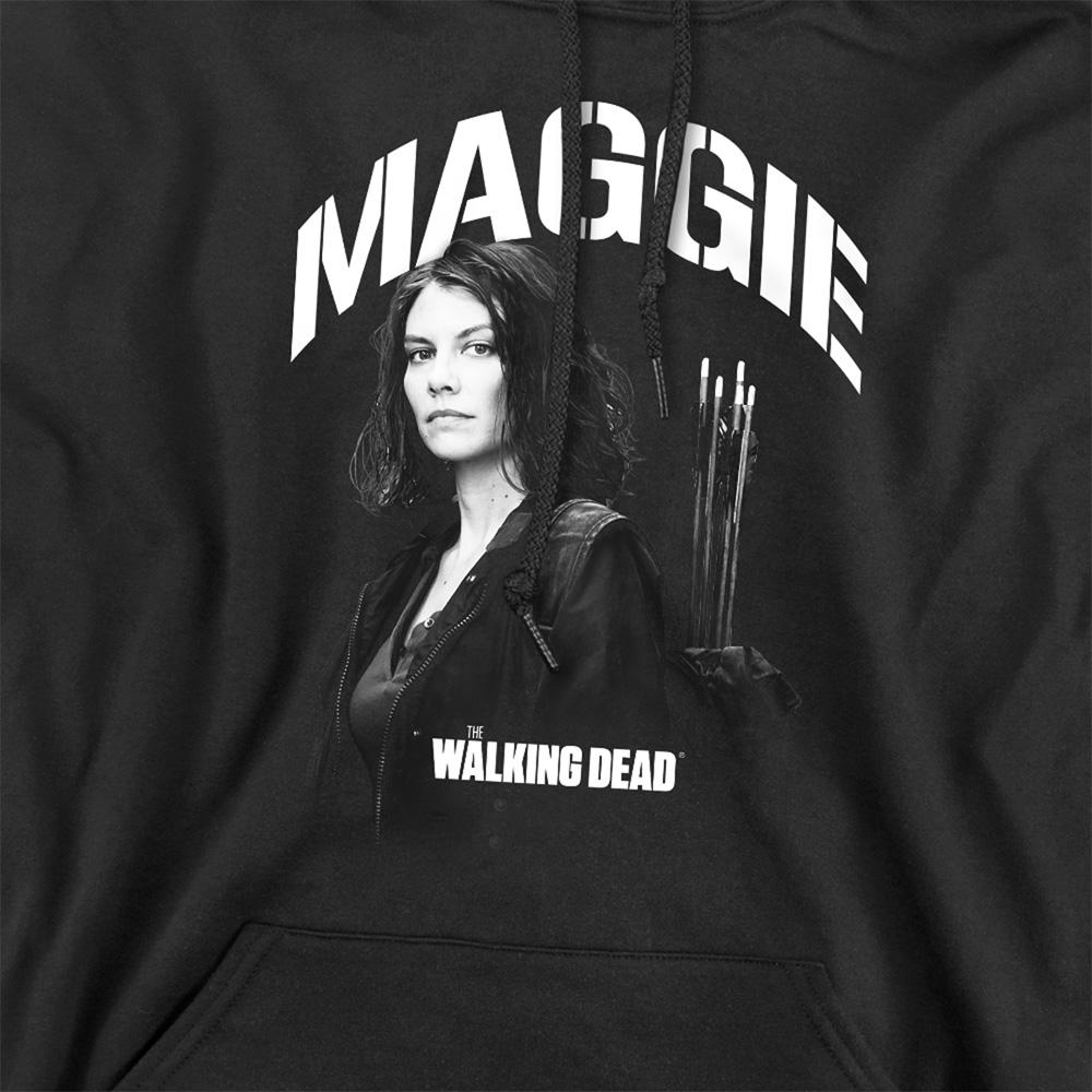 Black - Side - The Walking Dead Unisex Adult Maggie Greene Mono Hoodie