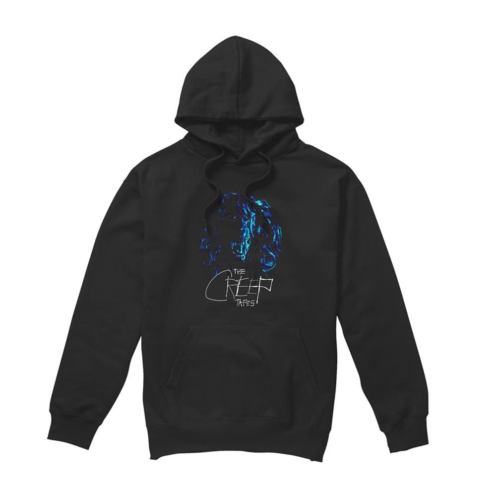 Black - Front - The Creep Tapes Unisex Adult Wolf Mask Hoodie