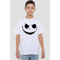 White - Lifestyle - The Nightmare Before Christmas Childrens-Kids Jack Face T-Shirt