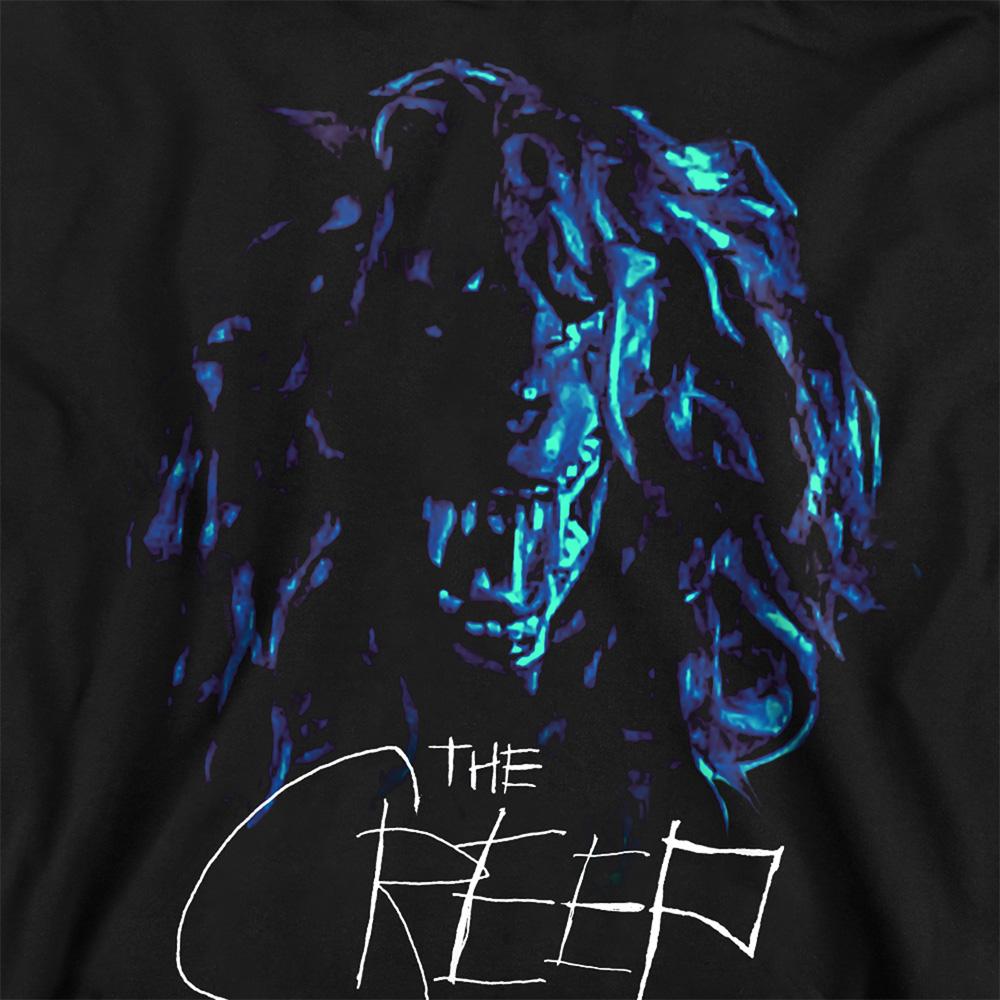 Black - Side - The Creep Tapes Unisex Adult Wolf Mask Sweatshirt