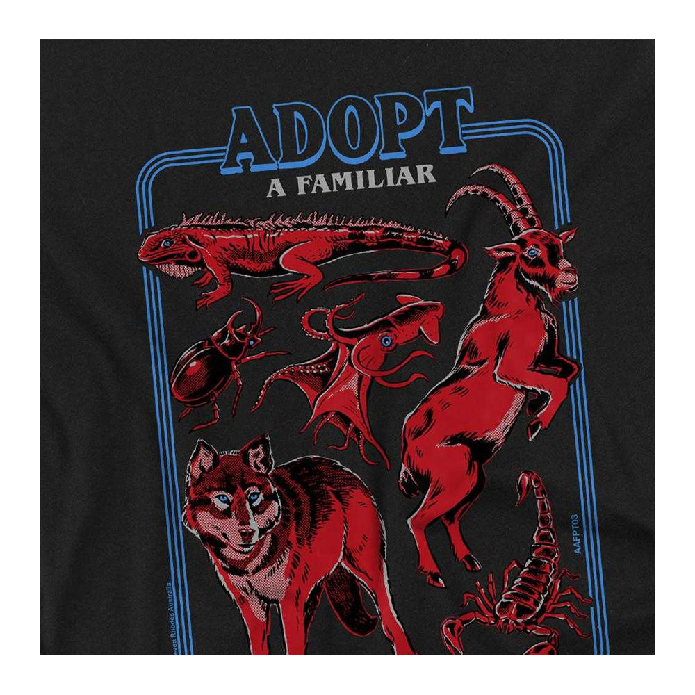 Black - Side - Steven Rhodes Childrens-Kids Adopt A Familiar Part 3 T-Shirt