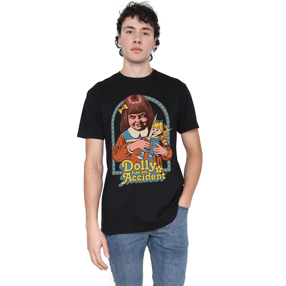 Black - Lifestyle - Steven Rhodes Unisex Adult Dolly Has An Accident T-Shirt