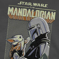 Charcoal - Side - Star Wars: The Mandalorian Childrens-Kids Legend Continues Grogu T-Shirt