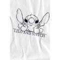 White - Side - Lilo & Stitch Childrens-Kids Relaxed Sketch T-Shirt