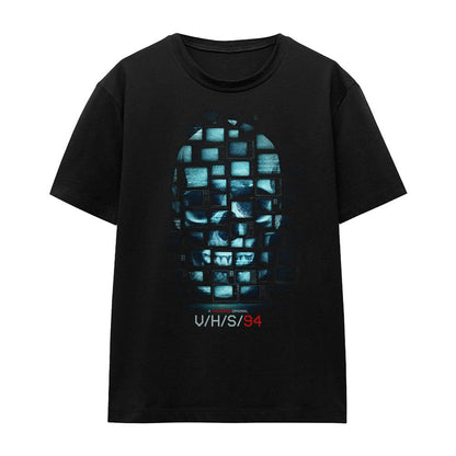 Black - Front - V-H-S-94 Womens-Ladies Skull Key Art T-Shirt