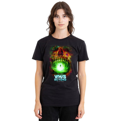 Black - Side - V-H-S Womens-Ladies No Safe Space T-Shirt
