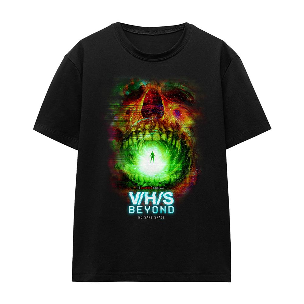 Black - Front - V-H-S Womens-Ladies No Safe Space T-Shirt