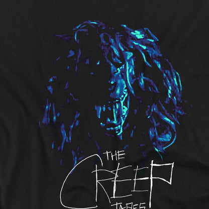Black - Side - The Creep Tapes Childrens-Kids Wolf Mask T-Shirt