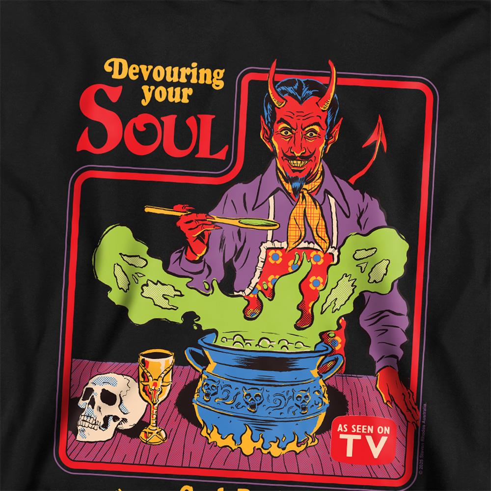 Black - Side - Steven Rhodes Childrens-Kids Devouring Your Soul Hoodie