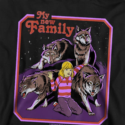 Black - Side - Steven Rhodes Childrens-Kids My New Family Hoodie