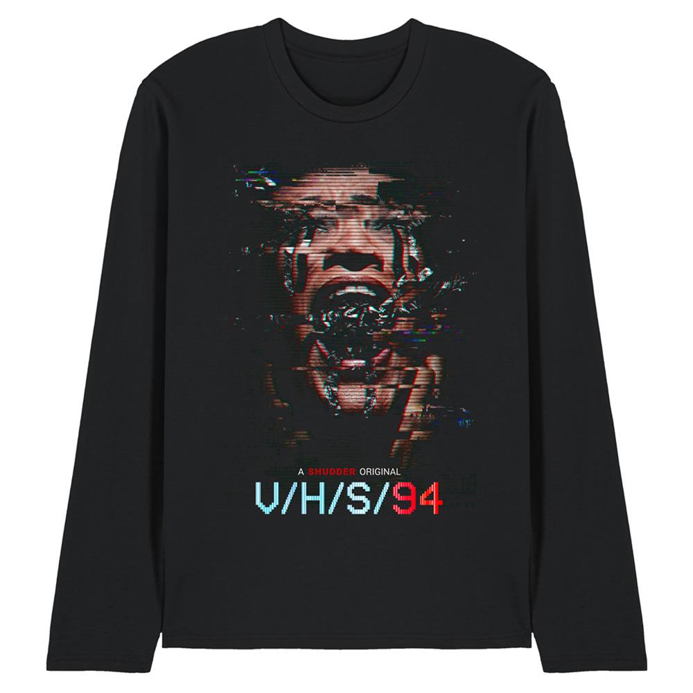 Black - Front - V-H-S-94 Unisex Adult Key Art Long-Sleeved T-Shirt