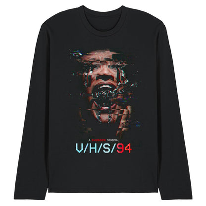 Black - Front - V-H-S-94 Unisex Adult Key Art Long-Sleeved T-Shirt