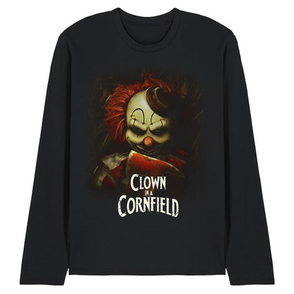 Black - Front - Clown In A Cornfield Unisex Adult Frendo In The Field Long-Sleeved T-Shirt