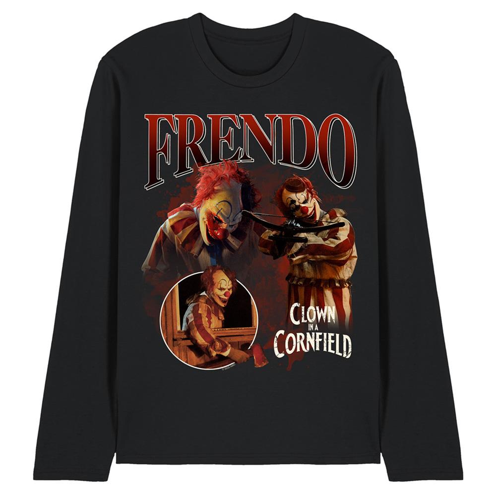 Black - Front - Clown In A Cornfield Unisex Adult Bootleg Style Frendo Long-Sleeved T-Shirt