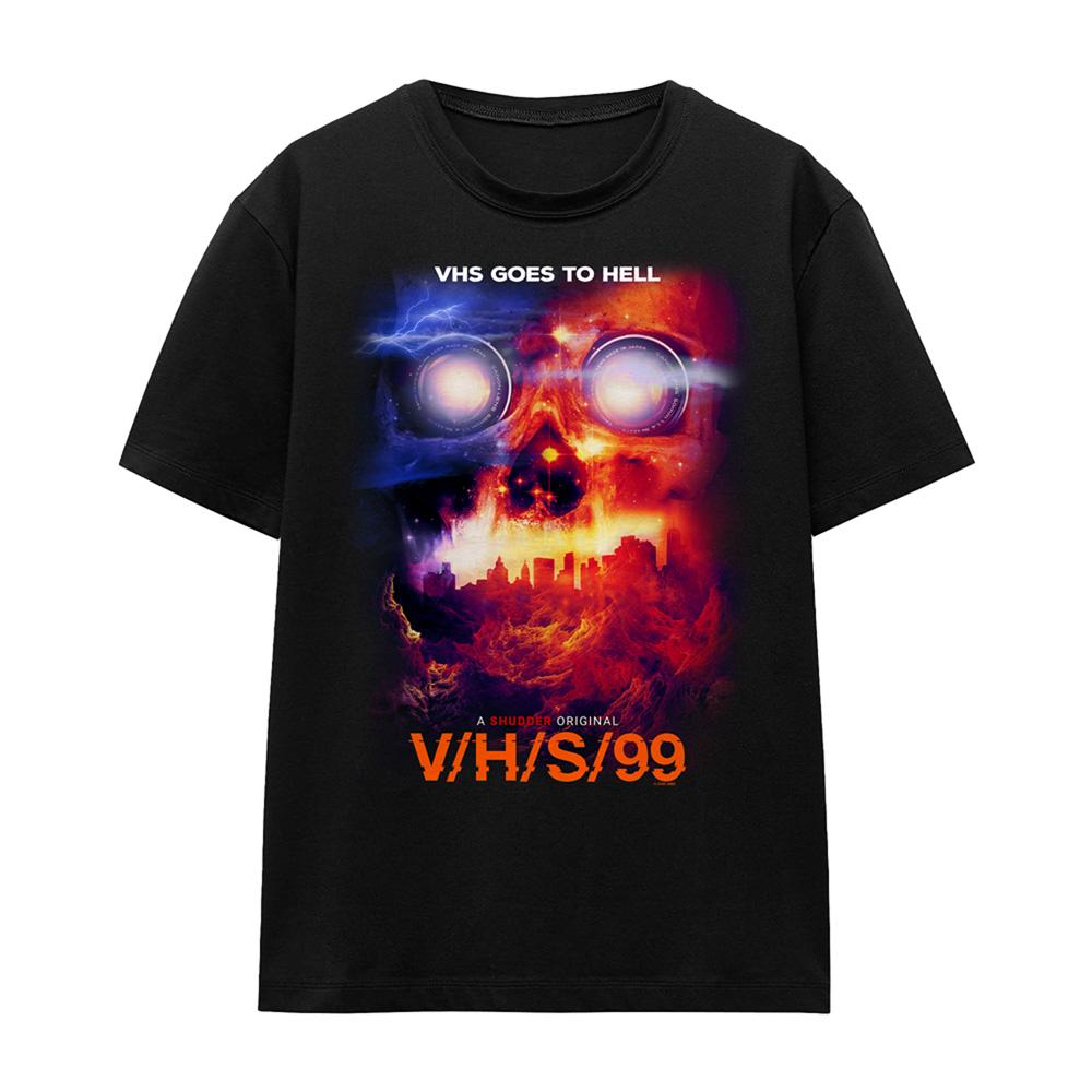 Black - Front - V-H-S-99 Womens-Ladies Goes To Hell T-Shirt