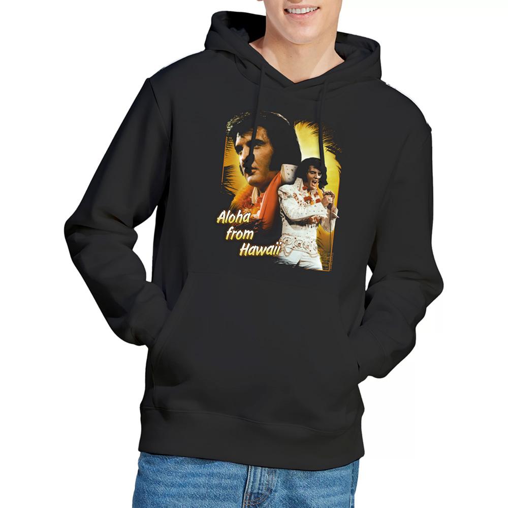 Black - Lifestyle - Elvis Presley Unisex Adult Aloha Hoodie