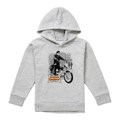 Athletic Heather - Front - Elvis Presley Childrens-Kids Roustabout Poster Pull Over Hoodie
