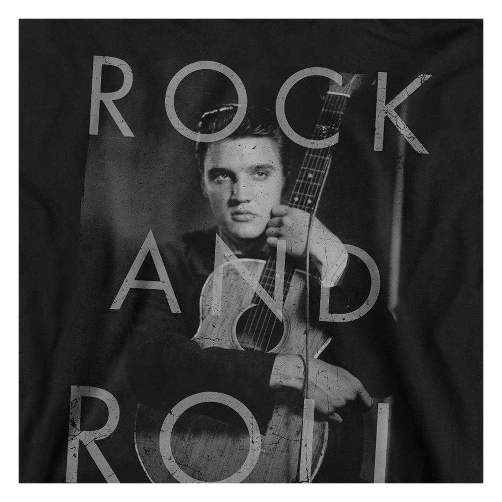 Black - Side - Elvis Presley Childrens-Kids Rock And Roll Hoodie
