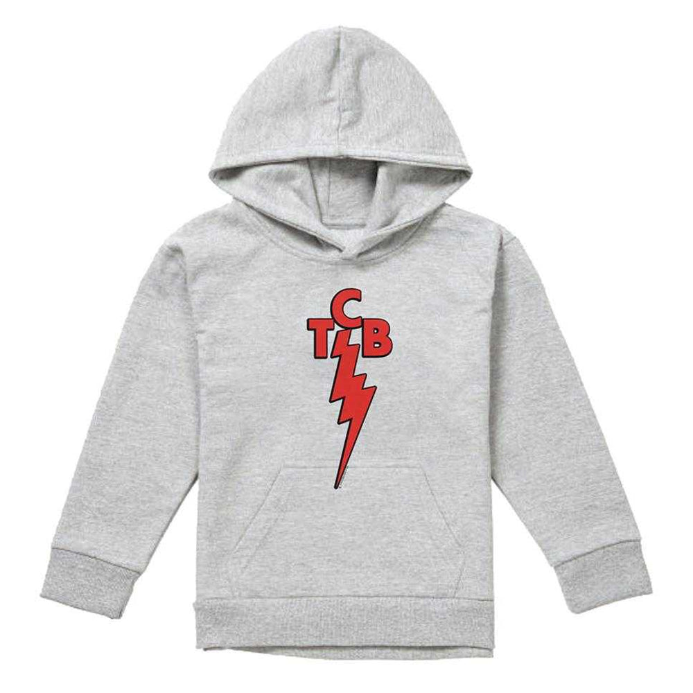 Athletic Heather - Front - Elvis Presley Childrens-Kids TCB Pull Over Hoodie