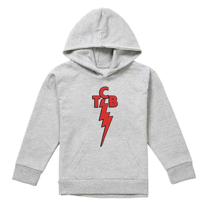 Athletic Heather - Front - Elvis Presley Childrens-Kids TCB Pull Over Hoodie