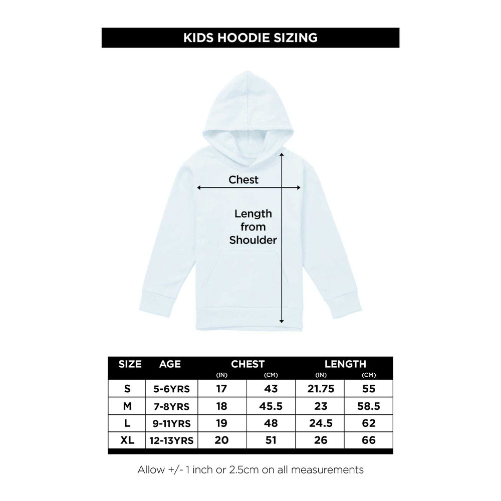 Black - Lifestyle - Elvis Presley Childrens-Kids Neon King Pull Over Hoodie