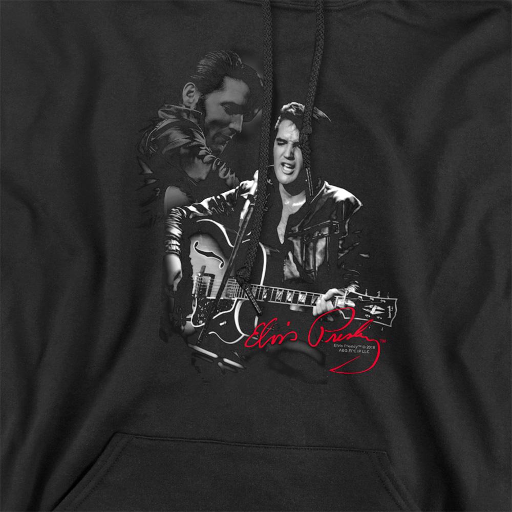Black - Side - Elvis Presley Unisex Adult Show Stopper Hoodie