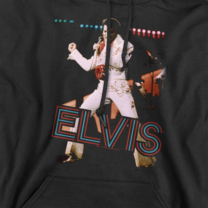 Black - Side - Elvis Presley Unisex Adult Hit The Lights Hoodie