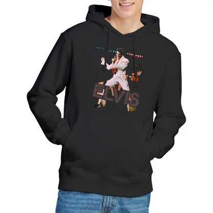 Black - Lifestyle - Elvis Presley Unisex Adult Hit The Lights Hoodie
