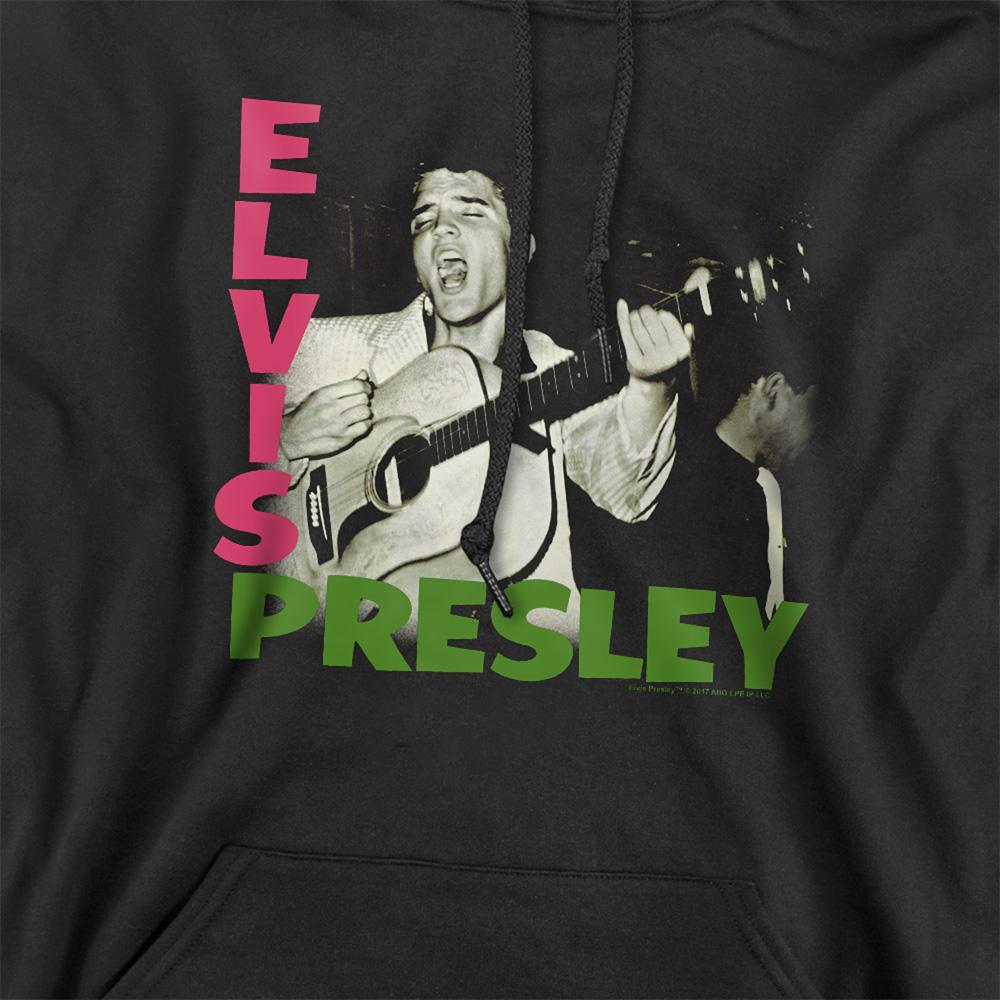Black - Side - Elvis Presley Unisex Adult Album Hoodie