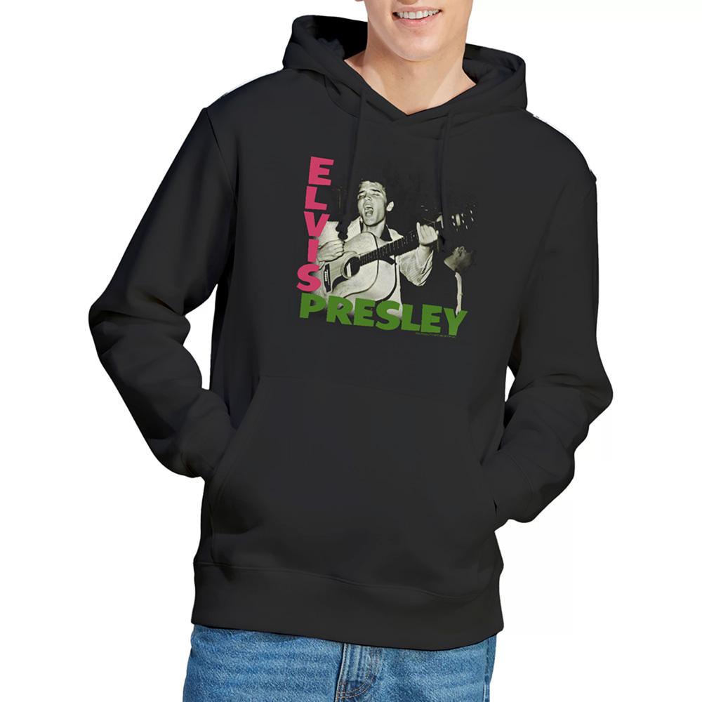 Black - Lifestyle - Elvis Presley Unisex Adult Album Hoodie