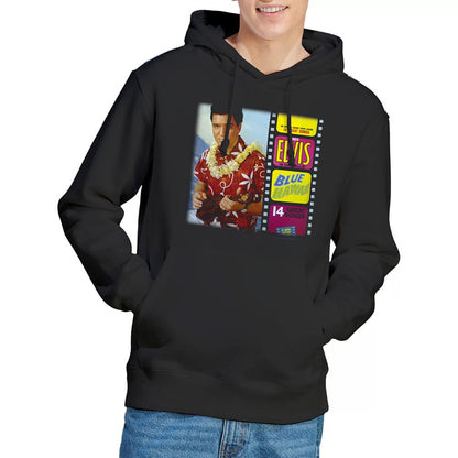 Black - Lifestyle - Elvis Presley Unisex Adult Blue Hawaii Album Hoodie