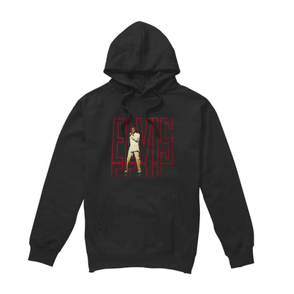 Black - Front - Elvis Presley Unisex Adult 68 Album Hoodie