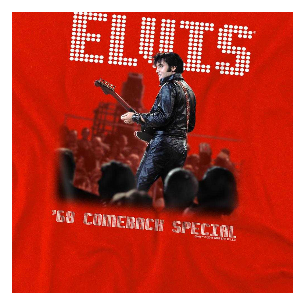 Red - Side - Elvis Presley Childrens-Kids Return Of The King Pull Over Hoodie