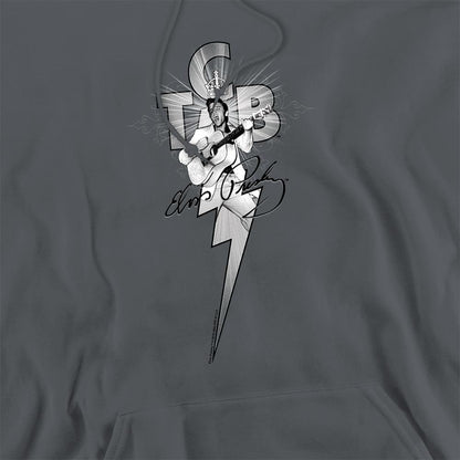 Charcoal - Side - Elvis Presley Unisex Adult TCB Hoodie