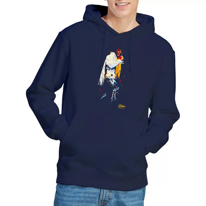 Navy - Back - Elvis Presley Unisex Adult Yellow Scarf Hoodie