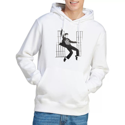 White - Back - Elvis Presley Unisex Adult Jailhouse Rock Hoodie