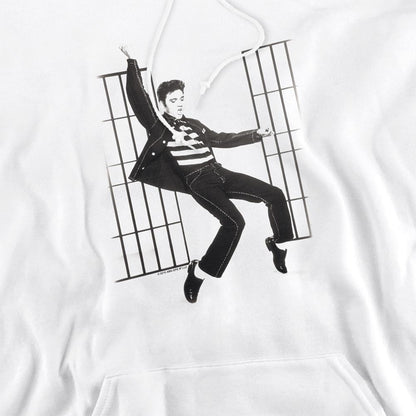 White - Side - Elvis Presley Unisex Adult Jailhouse Rock Hoodie